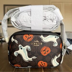 Mini Jamie Camera Bag In Signature Canvas With Halloween Print NWT